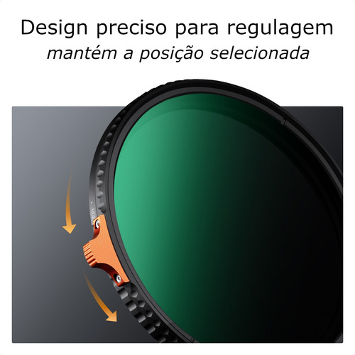 Filtro Nd 2-400 Nano X 58mm K&f Concept Densidade Neutra