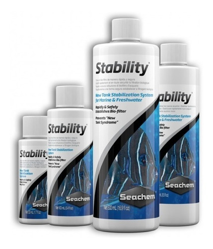 Stability Bacterias Filtracion Marino De Seachem , 250 Ml