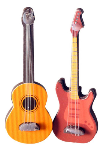 J 2 Piezas De De Madera For Guitarra, Modelo For Niños,