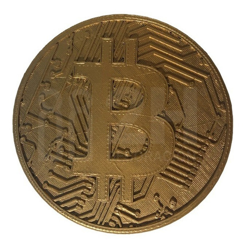 Moneda Souvenir Criptomoneda Bitcoin Física 15 Cm | Regalo