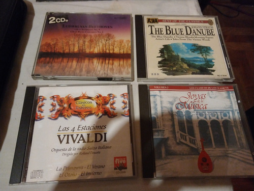 Lote 5 Cds Vivaldi - Beethoven - Mozart 