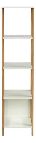 Estante C/ 5 Prateleiras Industrial Mdf Off White/freijó