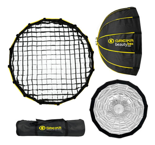 Softbox Beauty Dish 105cm Com Colmeia Greika Bowens + Bolsa