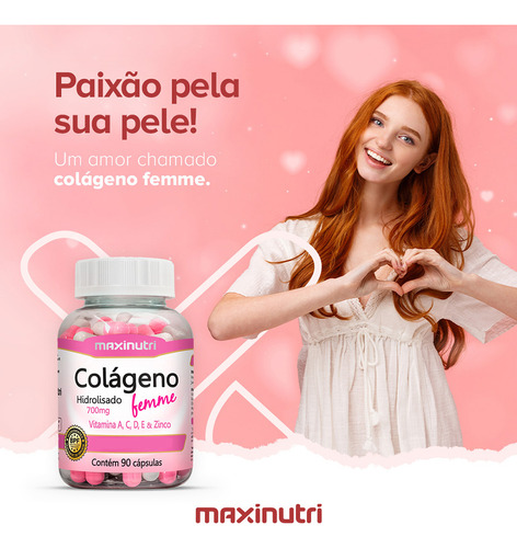 Kit 2 Colágeno Hidrolisado Femme 90 Cápsulas Maxinutri