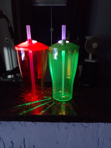 Copo Com Led 600 Ml Lindo Brilho Intenso A Noite, Festas Etc