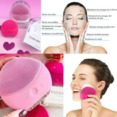 Cepillo Limpiador Exfoliante Facial Tipo Luna Mini Usb