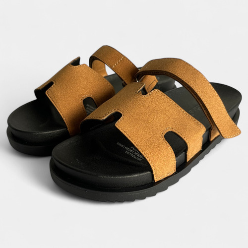 Sandalias Mujer Planas Cómodas Bajas Negras Sin Plataforma