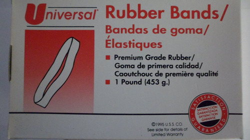 Caja De 1/2 Kilo De Ligas Elasticas #64 Ideal Para Billetes