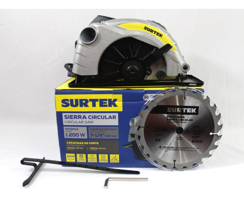 Sierra Circular 7-1/4 1,200 W 120 V, 0 - 4,500 Rpm Surtek (g