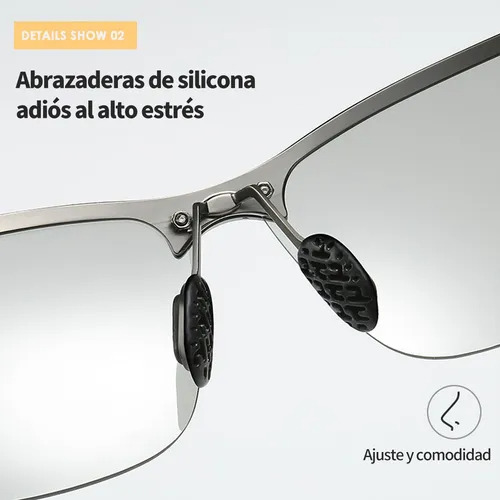 Gafas De Sol Día Y Noche Fotocromáticas Polarizadas Espejo Gris Oscuro Gris Oscuro Gris Oscuro Gris Oscuro-1pcs