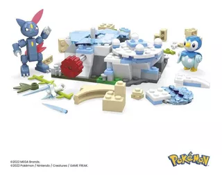 Mega Juguete De Construcciã³n Dãa En Nieve Piplup Y Sneasel