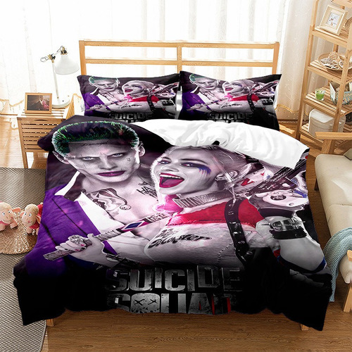 Juego De Cama Suicide Squad Joker Harley Quinn A