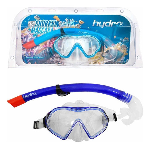 Set Máscara Buceo + Snorkel Adulto Hydro®