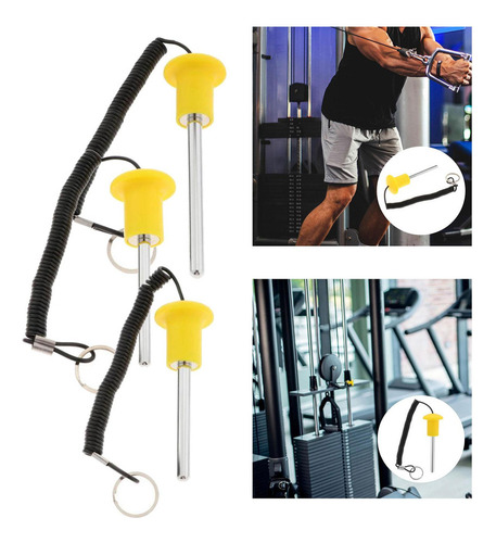 W 3x De Peso Pin Selector Clave Ejercicio Partes Accesorios