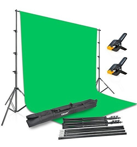 Emart Photography 85x10ft Kit De Sistema De Soporte Para Fon