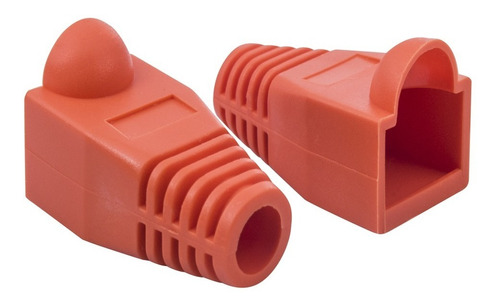 Funda, Capuchon Para Conector Rj45,10 Uni. Naranjo Fact/bol