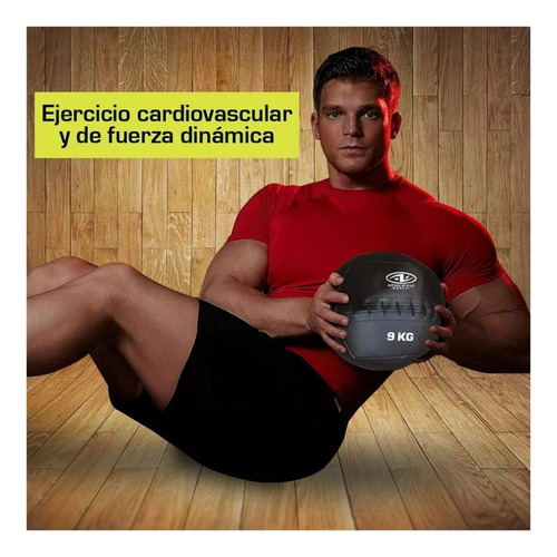 Pelota Medicinal Ejercicio Cardiovascular Y Fuerza 9 Kg Gym