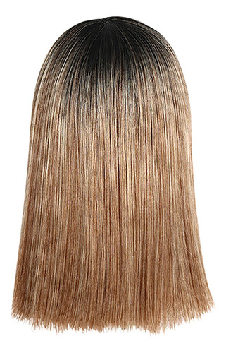 Peluca Para Mujer, Corta Hasta Los Hombros, Pelo Liso, Model