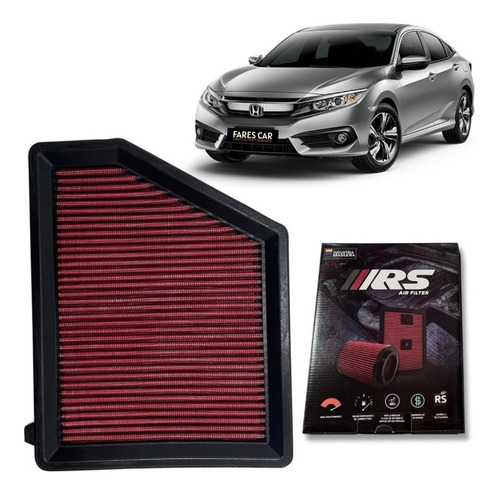 Filtro De Ar Inbox Rs2954 Honda Civic Exl 2.0 Flex One 2022