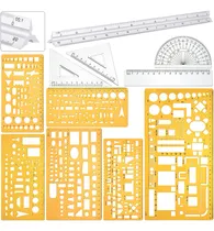 Comprar Plantillas Y Reglas Zonon, Antideslizantes, Set De 11 Pie...