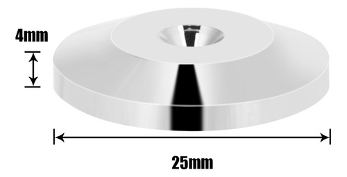 Base De Altavoz, 8 Piezas, 25 X 4 Mm, Almohadilla Amortiguad