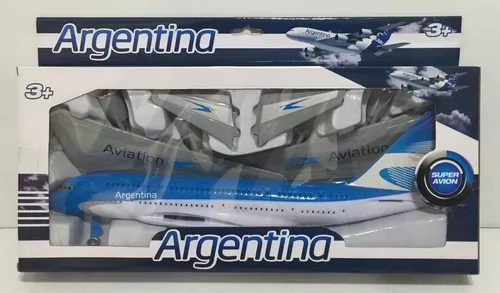 Avion Juguete Para Armar Aerolinea Argentina Grande En Caja