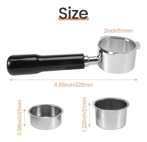 Soporte De Filtro De Espresso De 51 Mm Para Cafetera Delongh