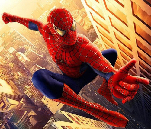 Adesivo Poster Homem Aranha Filme Desenho Spiderman 46x46cm