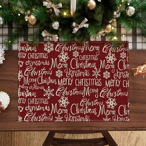 Copos De Nieve De Carta Roja Feliz Navidad Invierno Navidad