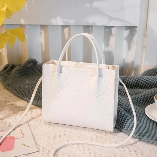 * Bolso Bandolera Con Hombro De Cocodrilo De Moda For Mujer