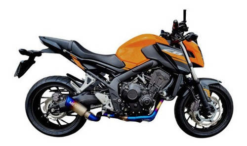 Imagem 2 de 6 de Escapamento Esportivo Mexx Full Cb650f Mexx Azul + Ponteira