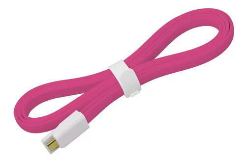 Cabo Micro Usb Para Smartphone Rosa De 50 Centimetros Oex