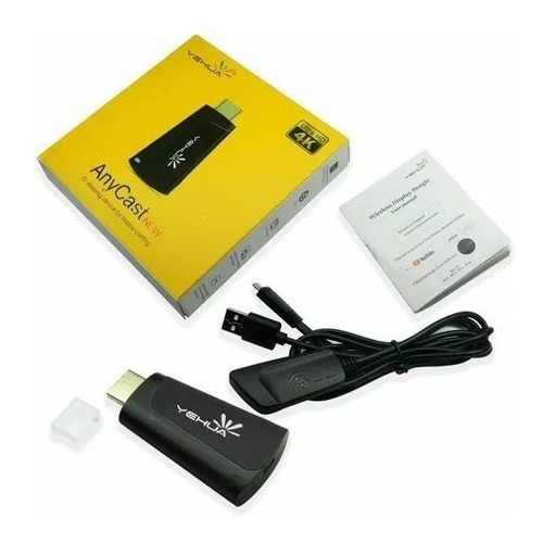 Miracast Tv Dongle Full Hd 4k  (transmisión De Vídeo Celular