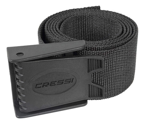 Cressi Nylon Weight Belt W / Hebilla De Plástico, Negro