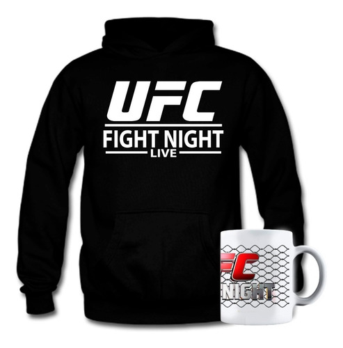 Poleron Estampado Ufc Fight Night + Taza Mug The King Store