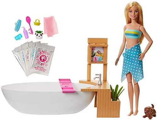 Muñeca Barbie, 11.5 Pulgadas Rubia Y Piscina Playset