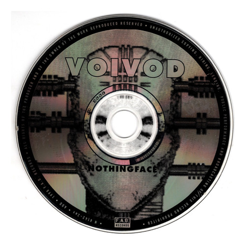 F Voivod Solo Cd Nothingface 1998 Usa Ricewithduck