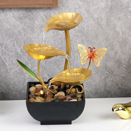 Fonte De Mesa De Relaxamento Pequena Cascata Alimentada Por