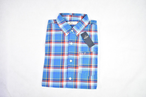 Camisa Hollister Hombre C/ Etiqueta  Manga Larga Imp De Usa