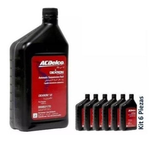 Atf Dexron Vi Transmision Automatica 946ml Acdelco X06un