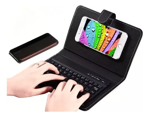 Funda De Teclado Inalámbrico Bluetooth Para Android/iPhone