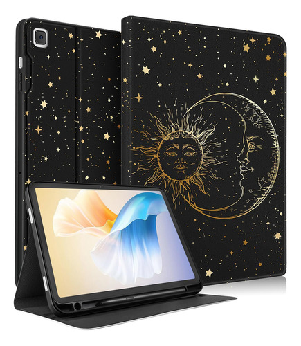 Wazzasoft Funda Para Samsung Galaxy Tab A7, Sun Moon Star