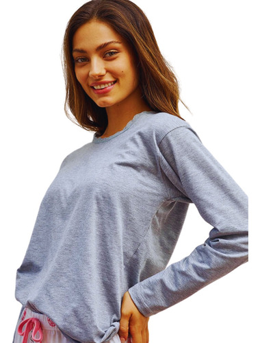 Camiseta Mujer Jaia Pack X3 Modal Puntilla  2008