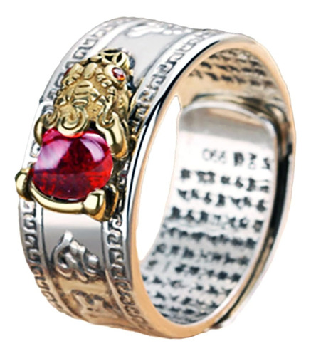 Anillo Feng Shui Mantra Anillo De Buena   Fortuna Prote...