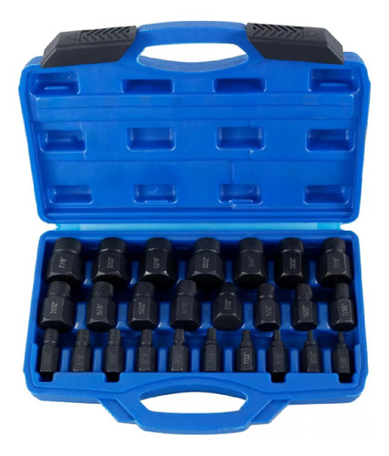 Juego De Extractor De Tornillos De 25 Pzs Cabeza Hexagonal