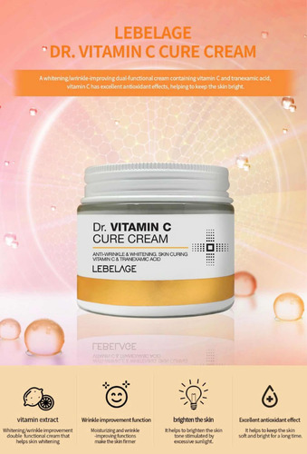 Crema Facial Coreana / Dr. Cure Vitamina C + Peptidos (2pz)