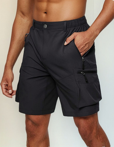 Gabardina Bermuda Alta Calidad.tipo Cargo.bolsos Laterales