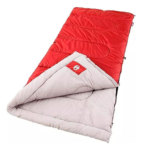 Sleeping Bag Bolsa Saco De Dormir -1°c Coleman Temperaturas Color Rojo Ubicación del cierre Izquierdo
