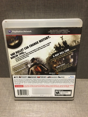 Sniper Elite V2 Ps3 (Usado)
