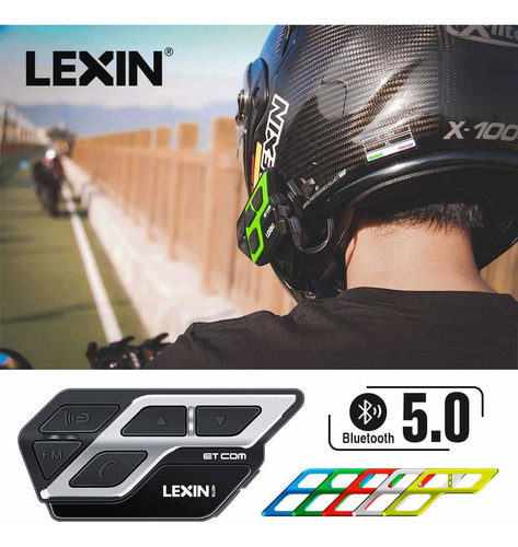 Intercomunicador Bluetooth Para Casco Lexin Et-com 1000m